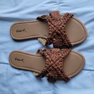 New Qupid Braded Slide Sandles
